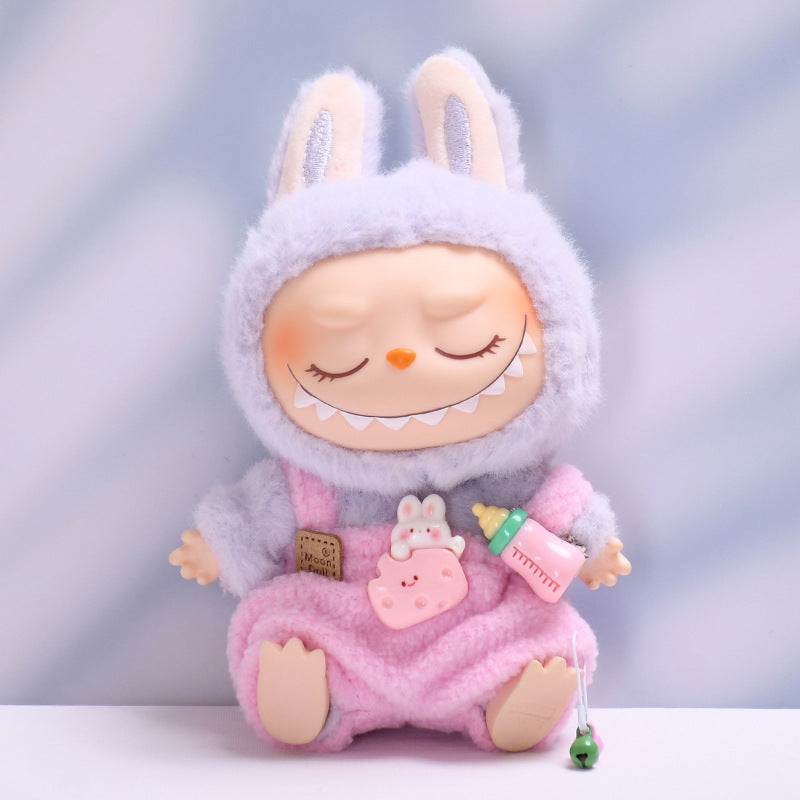 🧸 Overall & Wooly Hat Costume for Labubu