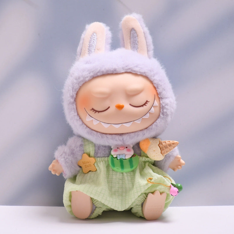 🧸 Overall & Wooly Hat Costume for Labubu