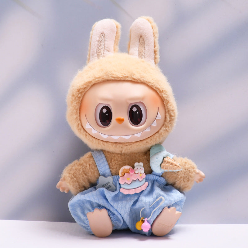🧸 Overall & Wooly Hat Costume for Labubu