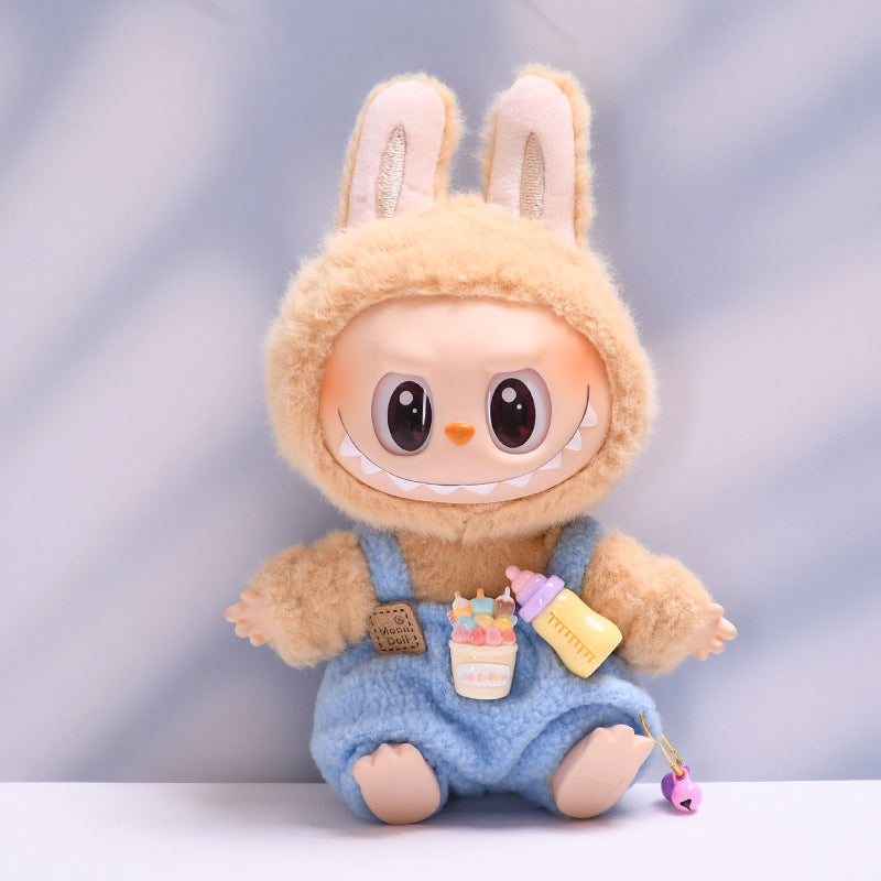 🧸 Overall & Wooly Hat Costume for Labubu