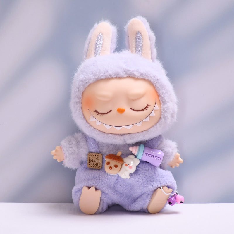 🧸 Overall & Wooly Hat Costume for Labubu
