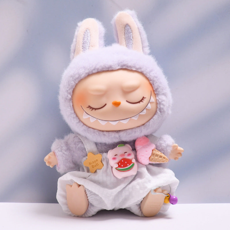 🧸 Overall & Wooly Hat Costume for Labubu