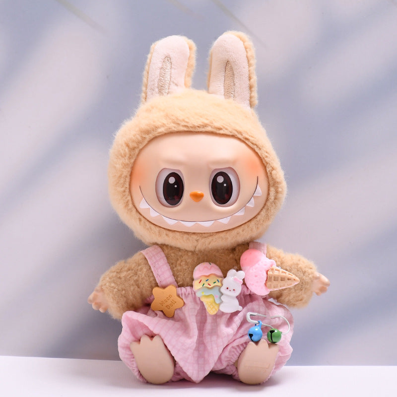 🧸 Overall & Wooly Hat Costume for Labubu